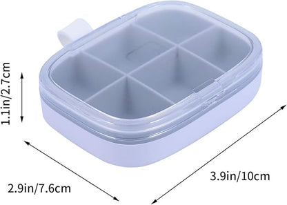 Portable Mini Storage Container Creative Compartments Organizer for Travel Lightweight and Durable Pill Holder for Home and Office Use for Daily Medication Management
