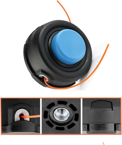 T35 Trimmer Head 224L for Husqvarna WeedEater 123L 128LD 223L 224L 225L 232L 322L323L 324LX 325L 325LX 326L 326LX 326LDX322R 323R 525L 525LS String Trimmer Parts537388101 531300183(M10x1.25LHF)
