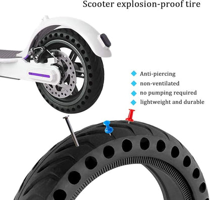 Solid Tires for Xiaomi m365 Electric Scooter Mijia M365, Gotrax GXL V2, 8.5 Inches Electric Scooter Wheels Front or Rear Replacement Honeycomb Solid Tires