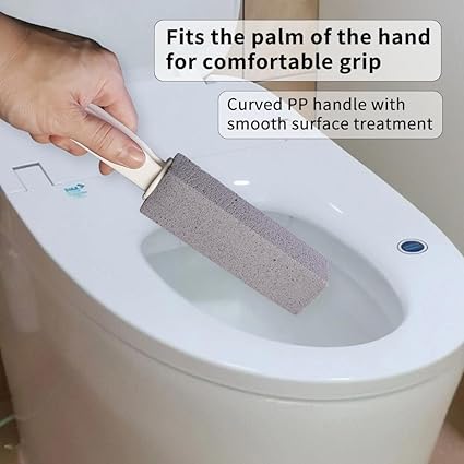 Pumice Stone for Toilet Cleaning, Pumice Cleaning Stone with Handle, Toilet Cleaner, Pumice Stone, Toilet Wand, Toilet Bowl Cleaner Brush, Toilet Brush