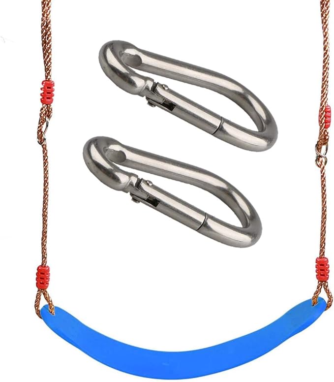 CertBuy 10 Pack 4 Inch Spring Snap Hook Stainless Steel 304 Carabiner Clips Heavy Duty Quick Link Hook for Outdoor Camping Hiking Hammock Swing (M10 x 100 mm)