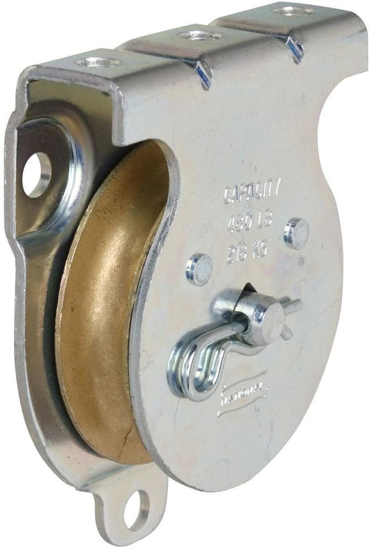 National Hardware N233-254 3219BC Wall and Ceiling Mount Single Pulley in Zinc plated,2 Inch