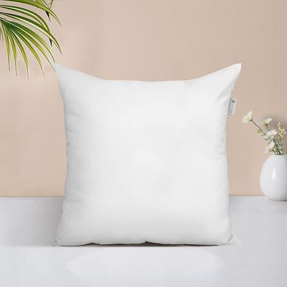 Acanva Throw Pillow Insert Premium Stuffer Sham Square Form for Decorative Cushion Bed Couch Sofa Chair, 22x22(1 Count), White
