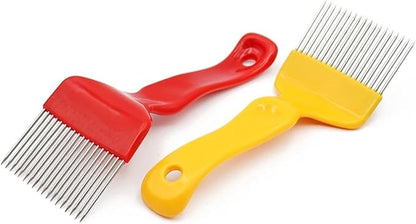 Beehive Honey Fork Comb, Unfasten Fork to Cut Honey Fork, 1 Beekeeping Tool(Red)