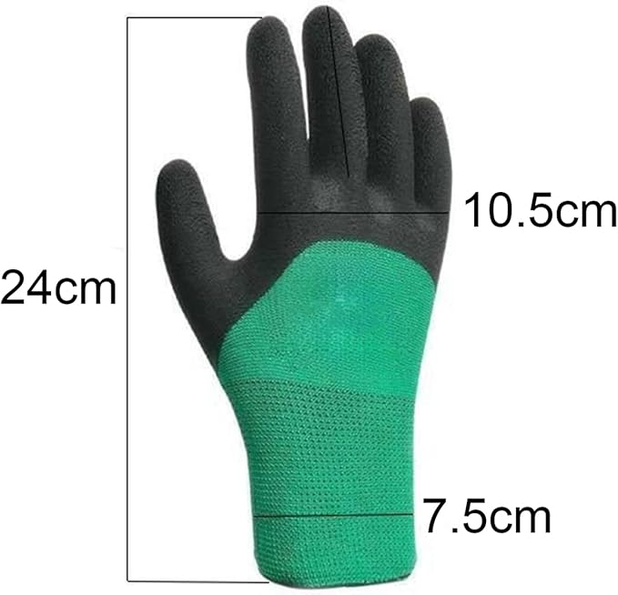 Gardening Gloves for Women Men,1 Pair Gardening Gloves Knitted Latex Breathable Waterproof for Lawn and Garden Clearance Items