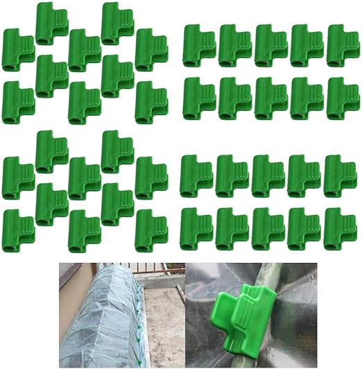 40pcs Clamps for 11mm/0.43inch Stakes Greenhouse Film Garden Hoop