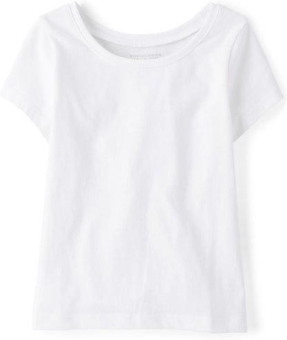 The Children's Place Baby Girls' and Toddler Basic Short Sleeve Layering T-Shirts