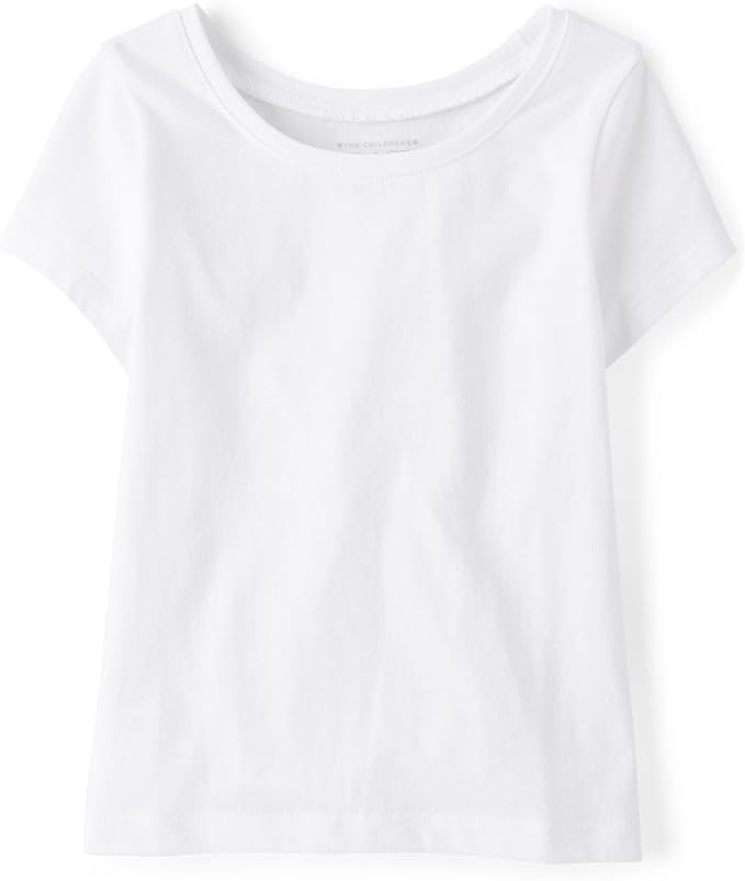 The Children's Place Baby Girls' and Toddler Basic Short Sleeve Layering T-Shirts