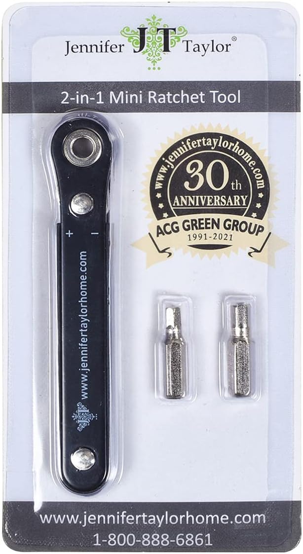 Jennifer Taylor 2-in-1 Mini Ratchet Tool