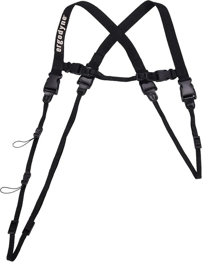 Ergodyne - 19163 Squids 3132 Barcode Scanner Harness, Black, Small