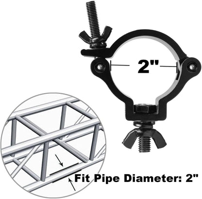 GBGS 20 Pack 2"Truss Clamp,DJ Stage Lighting Clamps,Max Load 220lbs,Black for Stage Moving Head Lighting