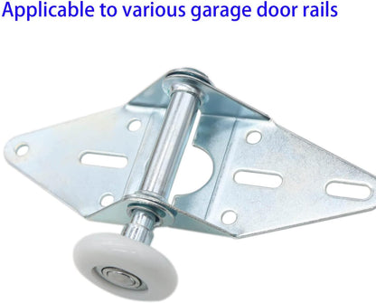 1.8" Nylon Garage Door Roller 4" Stem, Quiet Garage Door Wheels for Garage Door Track Replacement 5 Count