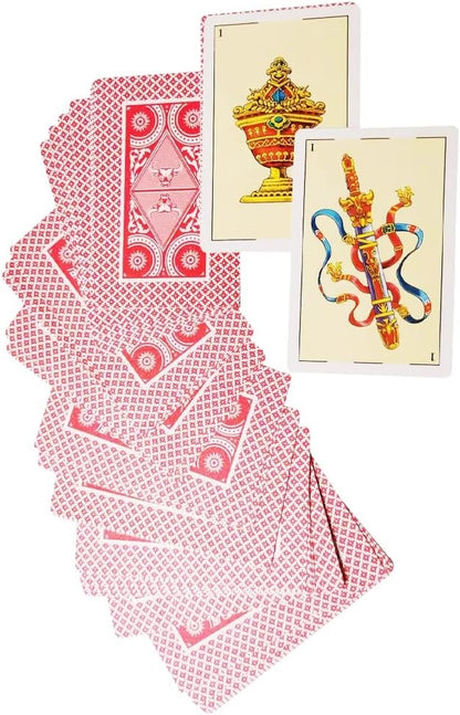 CDBXRA 2 Decks Spanish Playing Cards Cartas Españolas, Baraja Española, Briscas Cards Puerto Rico, Mexican Playing Cards, Plastico Spanish Cards, Barajas Espanolas Plasticas(with Playing Card Boxes)