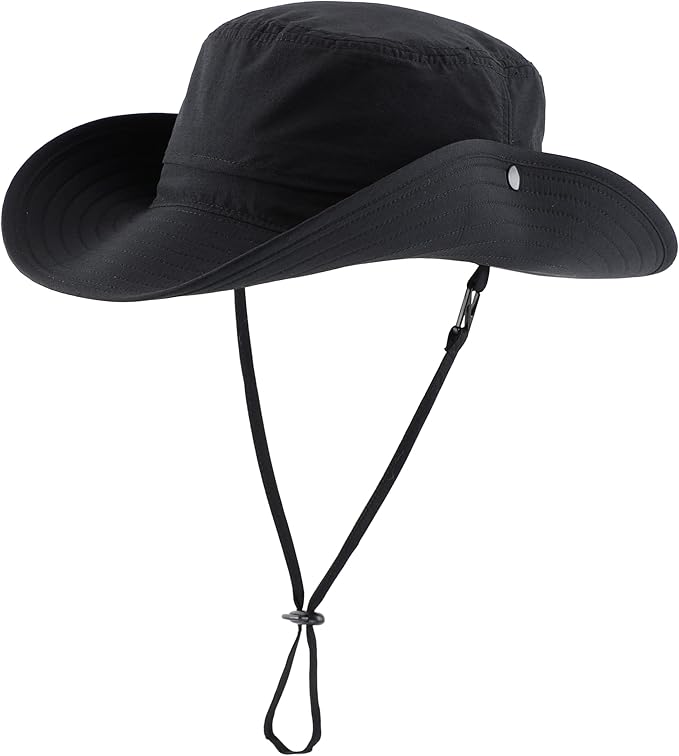 Connectyle Sun Hat for Men and Women Outdoor with UV Protection Safari Hat for Fishing, Hiking, Gardening, Breathable Cowboy Hat UPF50