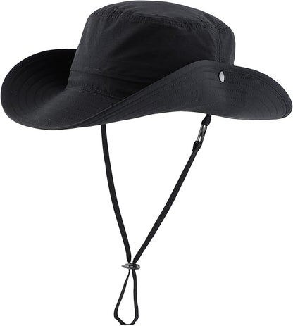Connectyle Sun Hat for Men and Women Outdoor with UV Protection Safari Hat for Fishing, Hiking, Gardening, Breathable Cowboy Hat UPF50