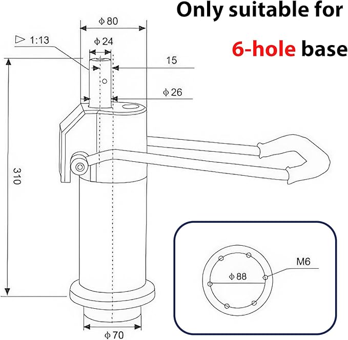 Barber Chair Replacement Hydraulic Pump - For Bar Beauty Salon Barber Hairdressing Adjustable Height,Weight Capacity 440 Lbs200kg,Replacement Part For Most Standard Styling Chairs,Easy To Use