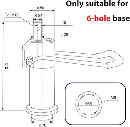 Barber Chair Replacement Hydraulic Pump - For Bar Beauty Salon Barber Hairdressing Adjustable Height,Weight Capacity 440 Lbs200kg,Replacement Part For Most Standard Styling Chairs,Easy To Use