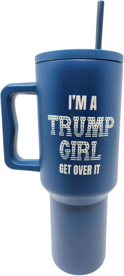 FTB Creative Political Series Tumblers, 40oz Trump Girl, No leak