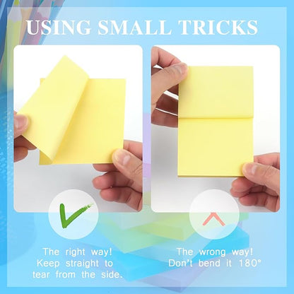 Early Buy Sticky Notes 3x3 Self-Stick Notes Yellow Color 6 Pads, 100 SheetsPad (Yellow)