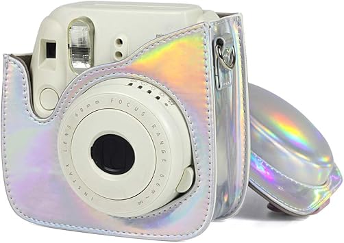 Aurora Oil Paint Full Body Camera PU Leather Case Bag with Strap for FUJIFILM for mini 9  mini 8  mini 8
