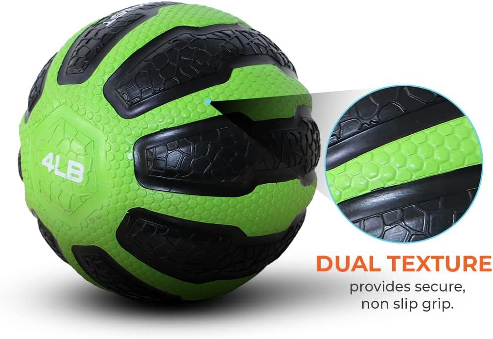 GYMENIST Textured Grip Rubber Medicine Ball