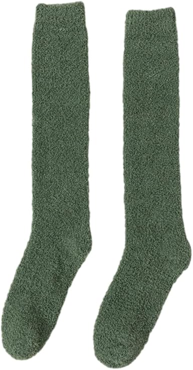 Women Winter Long Socks Coral Fleece Thigh High Boot Socks Winter Stockings Over Knee Leg Warmers Floor Long Socks