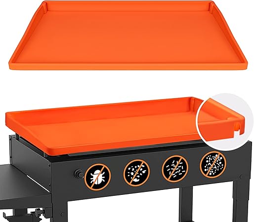 NancyL Griddle Mat Silicone Protective Cover, Full-Edge 28" Grill Cover Blackstone Accessories for Blackstone 28 Inch Griddle, Heavy Duty Food Grade BBQ Grill