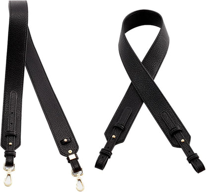 Grain Leather Purse Strap Adjustable Crossbody Replacement Straps for Handbags Monk Head Screws Detachable