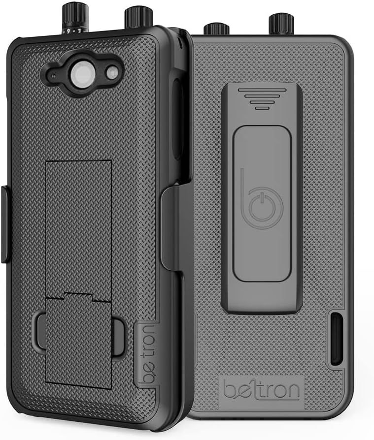 BELTRON Sonim XP5 Plus Case with Holster, Heavy Duty Belt Swivel Clip for Sonim XP5Plus (AT&T FirstNet XP5900) - Secure Fit & Built-in Kickstand (Industrial Strength) - Black