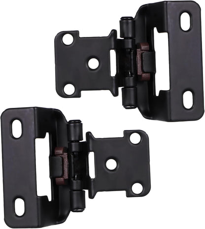 Mipcase 2sets Overlay Self Closing Cabinet Hinges Soft Close Door Hinges for Kitchen Furniture Automatic Closer Smooth Cold-Rolled Versatile Use Cabinets and Wardrobes