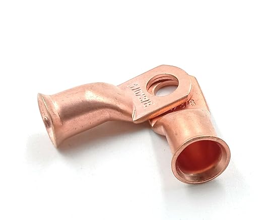 Cable Ends 10pcs 10 AWG-38- Battery Lugs, Heavy Duty Wire Lugs, Ring Terminals,4 Guage Terminals, UL Bare Copper Eyelets Electrical Battery Terminal Connectors