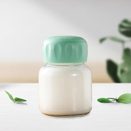 Glass Cup Espresso Cup Creative 200ml Lightweight with Scale Glass Milk Cup for Housewarming Daily Party Birthday Gift Family, 7.5cmx11cm