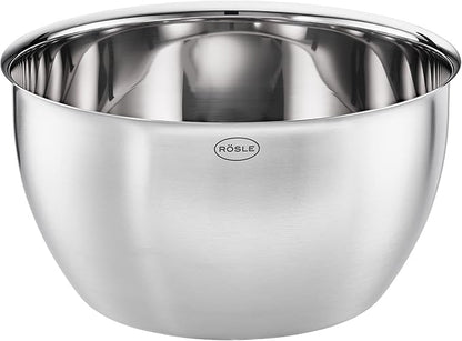 Rosle Basics Line Stainless Steel Mixing Bowl, 7-inch Diameter, 4.5-inch Height
