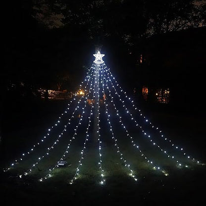 IAMAGOODLADY Christmas Decorations,Christmas Lights Outdoor 350LED 11.5FT 9 Strand Christmas Decorations with 8 Lighting ModesMemory Function,Star String Lights Only Lightning Deals of Today