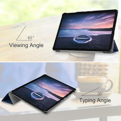 Custer Case for Samsung Galaxy Tab S4 10.5 T830 T835 T837,Ultra-Thin PU-Leather Hard Shell Cover for Samsung Galaxy Tab S4 10.5 T830 T835 T837 - Blue