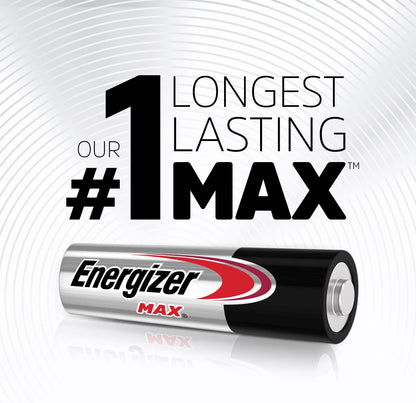 Energizer MAX AA Batteries (8 Pack), Double A Alkaline Batteries (Not in Original Packaging)