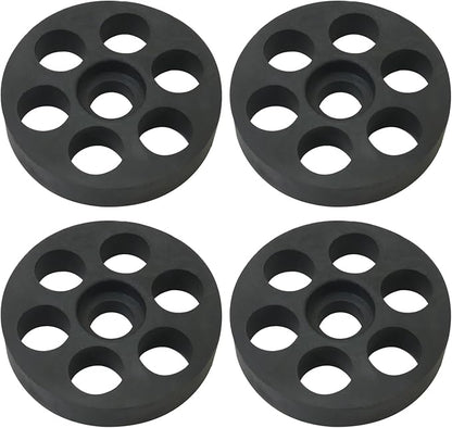 MEETOOT 4PCS Outdoor Compact Split Ground Bracket Wall Mount Bracket AC Condenser Rubber Vibration Isolating Pad Air Compressor Legs Vibration Isolating Pad for Air Conditioner Outdoor Unit
