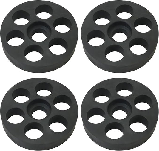 MEETOOT 4PCS Outdoor Compact Split Ground Bracket Wall Mount Bracket AC Condenser Rubber Vibration Isolating Pad Air Compressor Legs Vibration Isolating Pad for Air Conditioner Outdoor Unit
