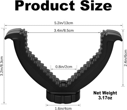 V Yoke Holder Shooting Rest, Tripod Shooting Portable V Yoke, Shooting Tripod Rifle Rest V Yoke Head for Outdoors Activities, Black