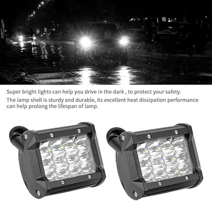 LED Work Light, 1 Pair 1V-48V 4inch 4-Row 36W Universal Working Light Bar Driving Lamp for Trucks Forklifts Off Road Vehicles Engineering Vehicles Cars Ships Motorcycles