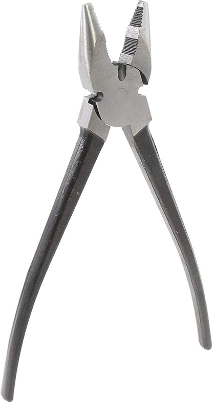 10" Premium Fence Pliers Round Nose Utica Style