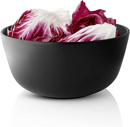 Eva Solo  Nordic Kitchen Bowl 2L Diameter 21 cm  Dishwasher  Microwave Safe  Black Stoneware  Danish Design  Functionality  Tools Kitchen Gadgets  Accessories