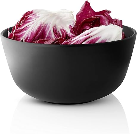 Eva Solo  Nordic Kitchen Bowl 2L Diameter 21 cm  Dishwasher  Microwave Safe  Black Stoneware  Danish Design  Functionality  Tools Kitchen Gadgets  Accessories