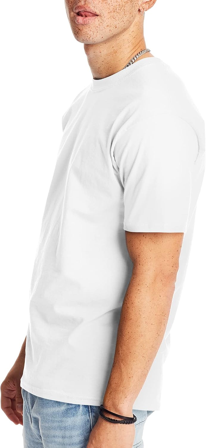 Hanes Men's Beefy-t T-Shirt, Heavyweight Cotton Tee 1pc.
