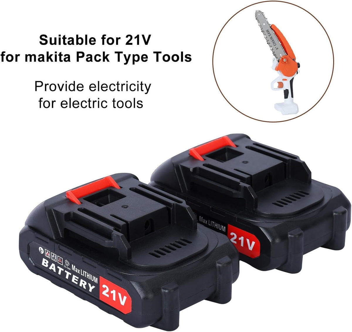 High Performance Rechargeable Weed Eater Battery 12/21V 1500/3000mAh (1 pack)