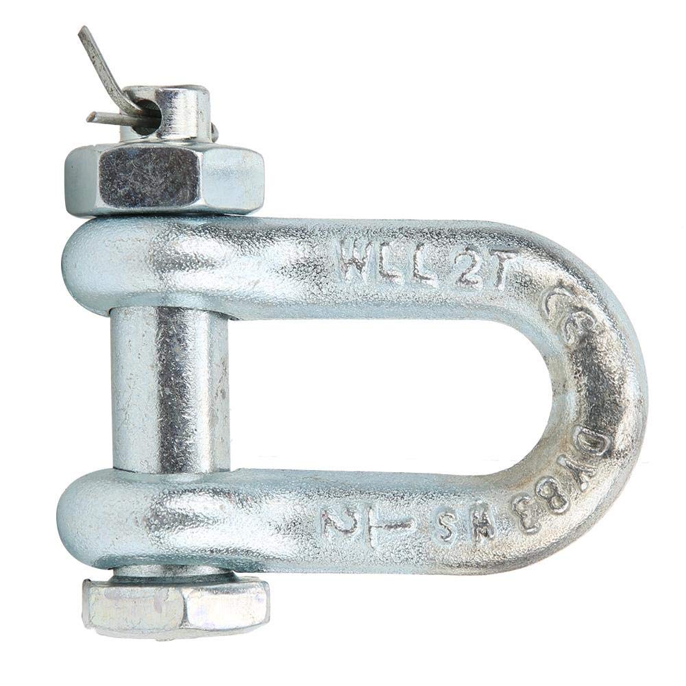 Screw Pin Anchor Shackle Alloy Steel Galvanized Heavy Duty Bow Shape Load Clamp for Chains Wirerope Lifting Outdoor Camping Rope Bracelets(2T),M