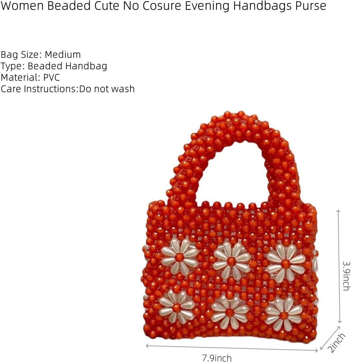 Women Beaded Handbags Elegant Handmade Weave Purse Crystal Pearl String Tote Bags for Banquet Wedding Cocktail