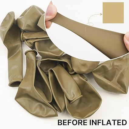 PartyWoo Tan Balloons, 50 pcs 12 Inch Boho Tan Balloons, Light Brown Balloons for Balloon Garland or Balloon Arch as Birthday Party Decorations, Wedding Decorations, Baby Shower Decorations, Tan-F19-M