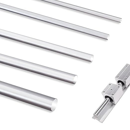 1 Pc 12'' x 24'' Chrome Plated Carbon Steel Round Rod, Chrome Coated Steel Round Bar for Shaft Gear Drill Lathes Boring Machine Turning Miniature Axle, Cylindrical Pin DIY Craft Tool