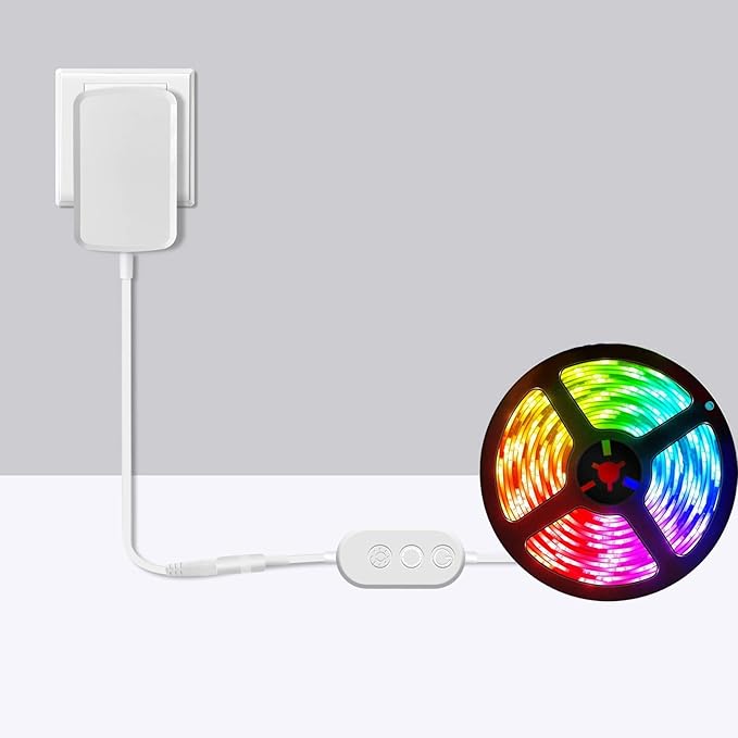 TKDY 24V 1A Power Supply Cord White, 110-240V AC to 24Vdc 24W Class 2 Adapter, DC24V Switching Charger for 24 Volt 1.0A 1000mA 0.75A 750mA 0.5A 500mA Diffuser Humidifier LED Light.